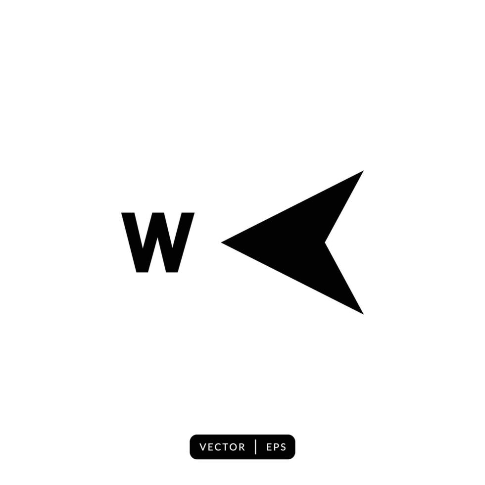 Compass Icon Vector - Sign or Symbol
