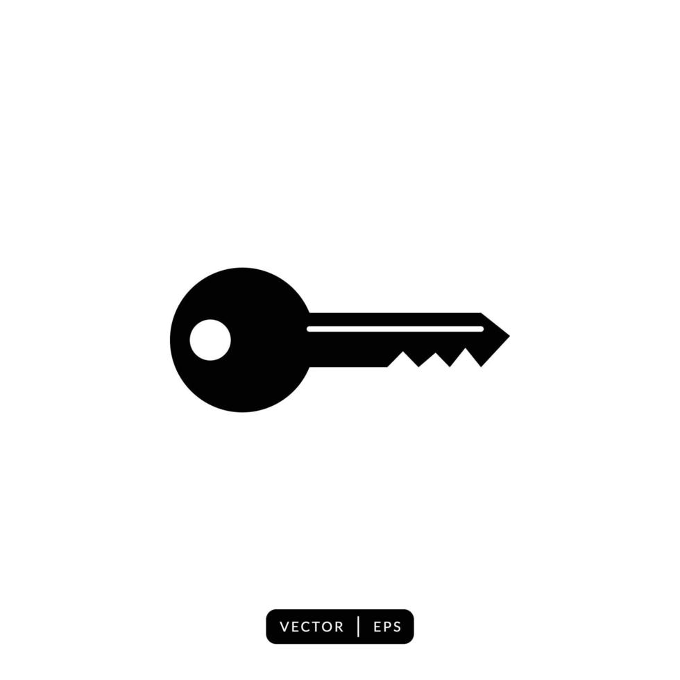 Key Icon Vector - Sign or Symbol