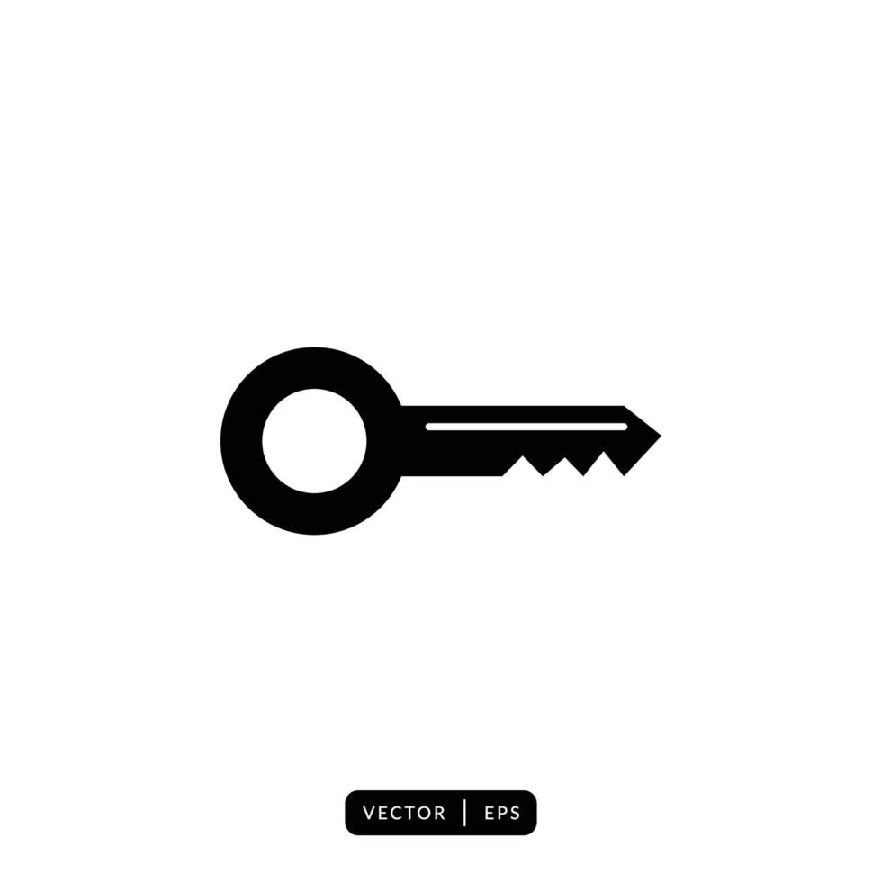 Key Icon Vector - Sign or Symbol
