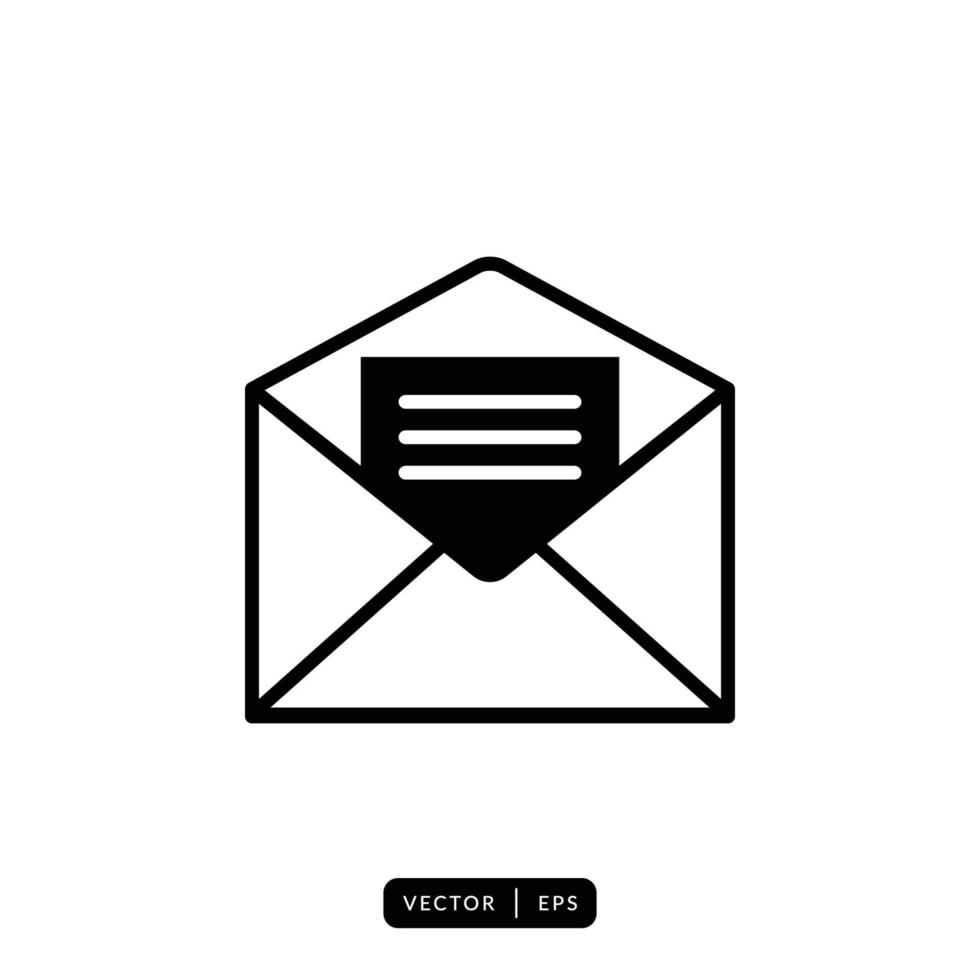 Envelope Icon Vector - Sign or Symbol