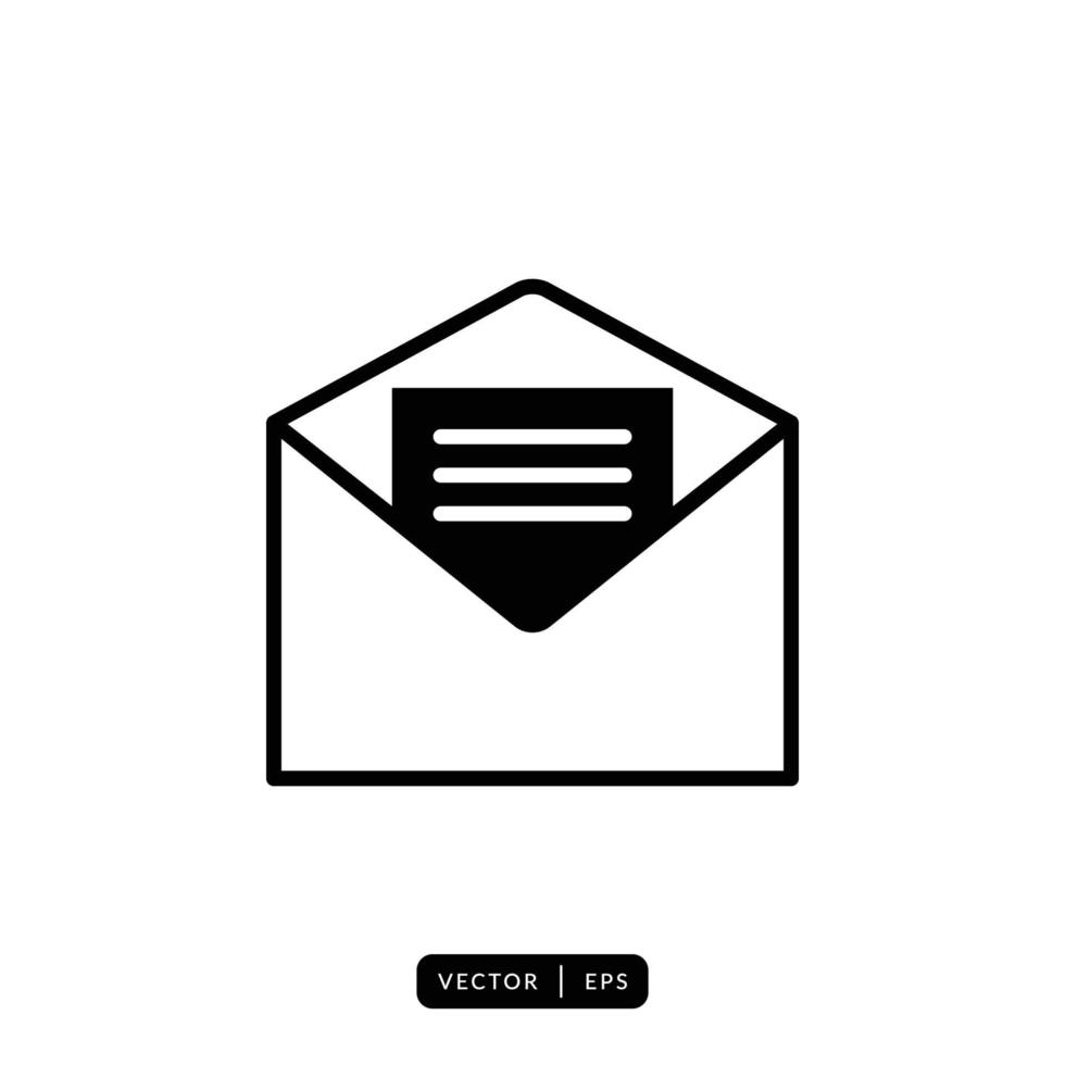 Envelope Icon Vector - Sign or Symbol