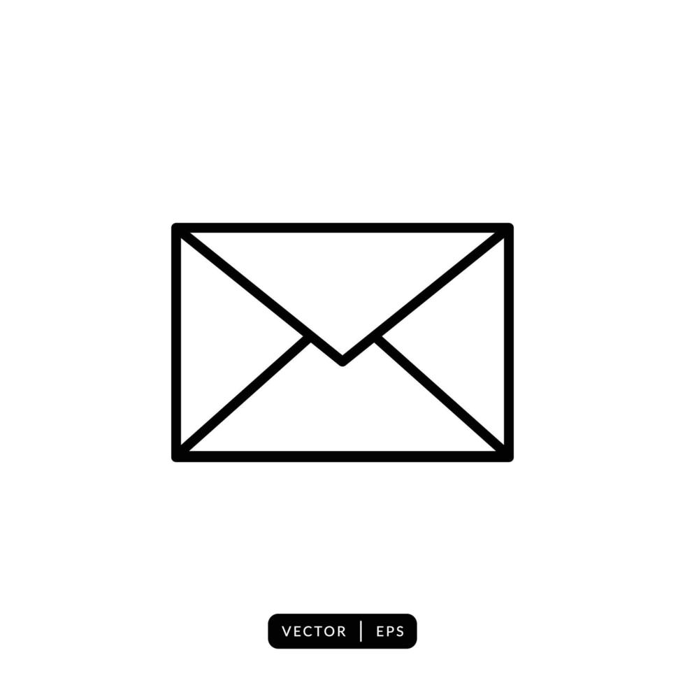Envelope Icon Vector - Sign or Symbol