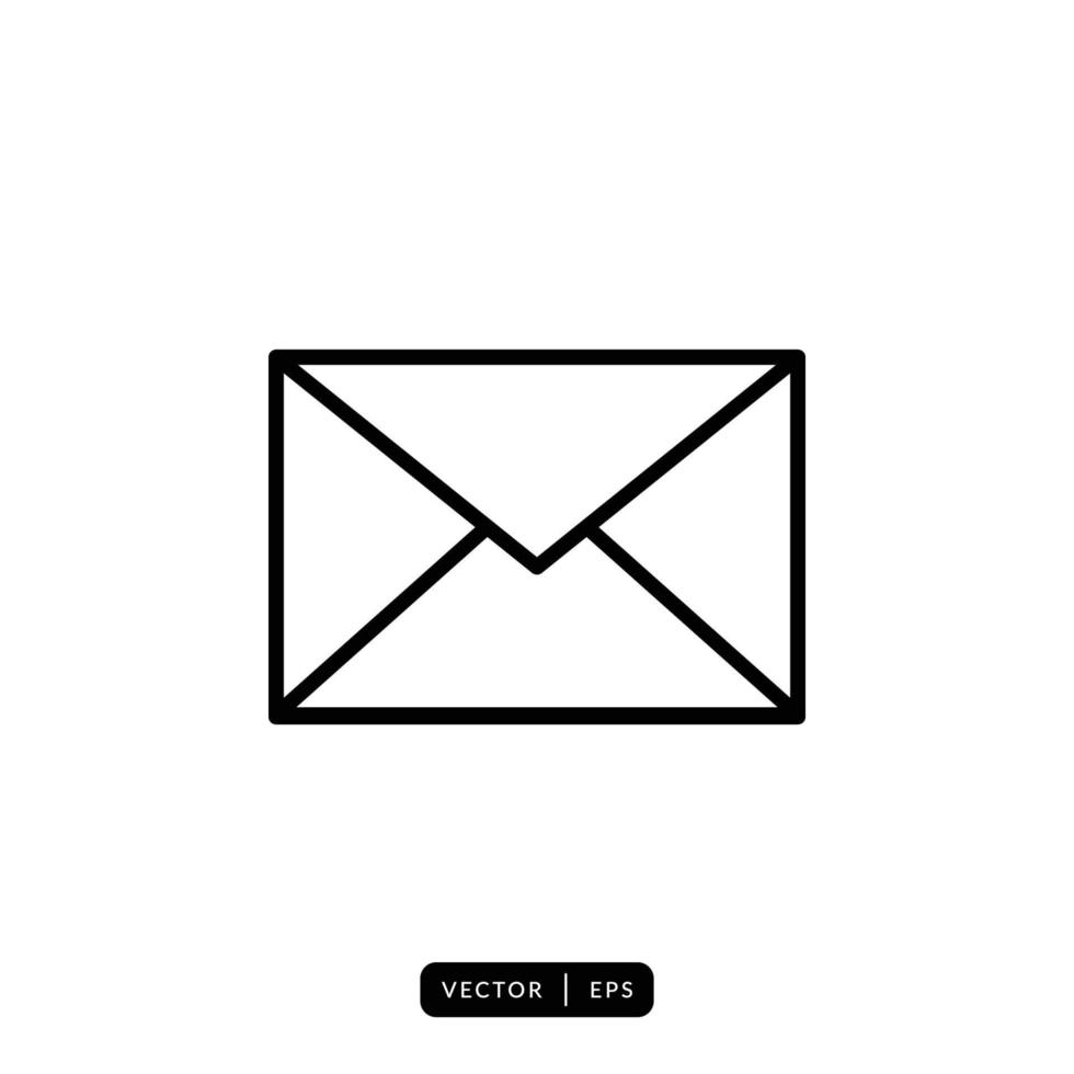 Envelope Icon Vector - Sign or Symbol