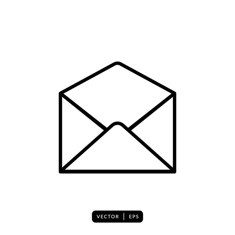 Envelope Icon Vector - Sign or Symbol