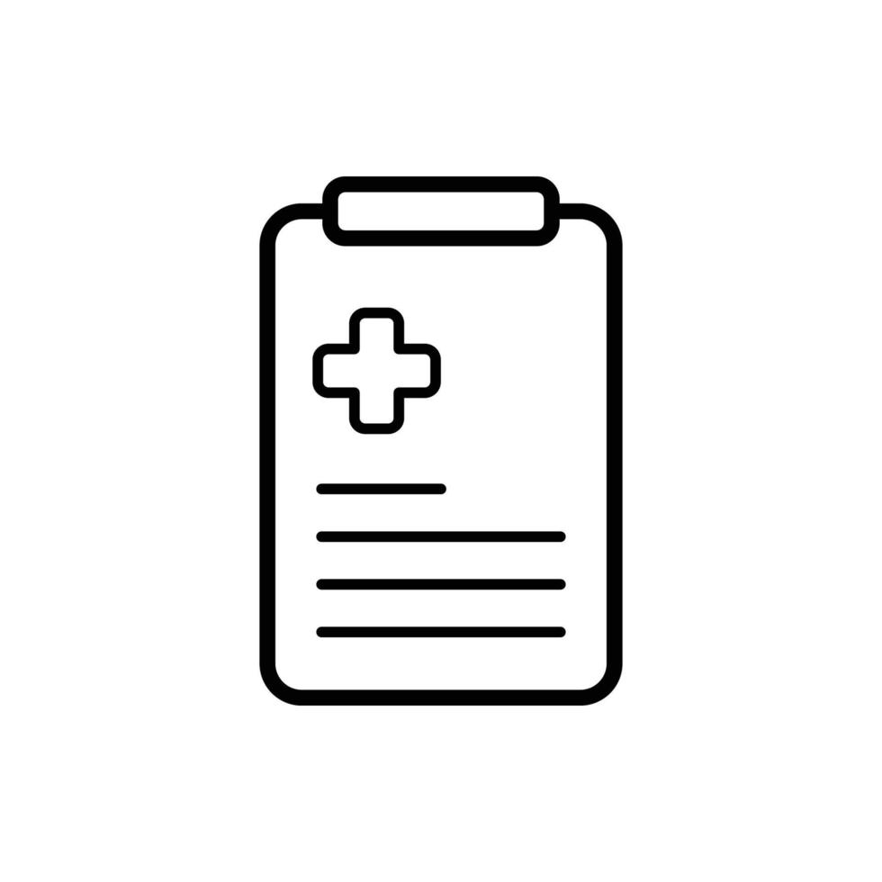 Medical Record Icon Vector - Sign or Symbol