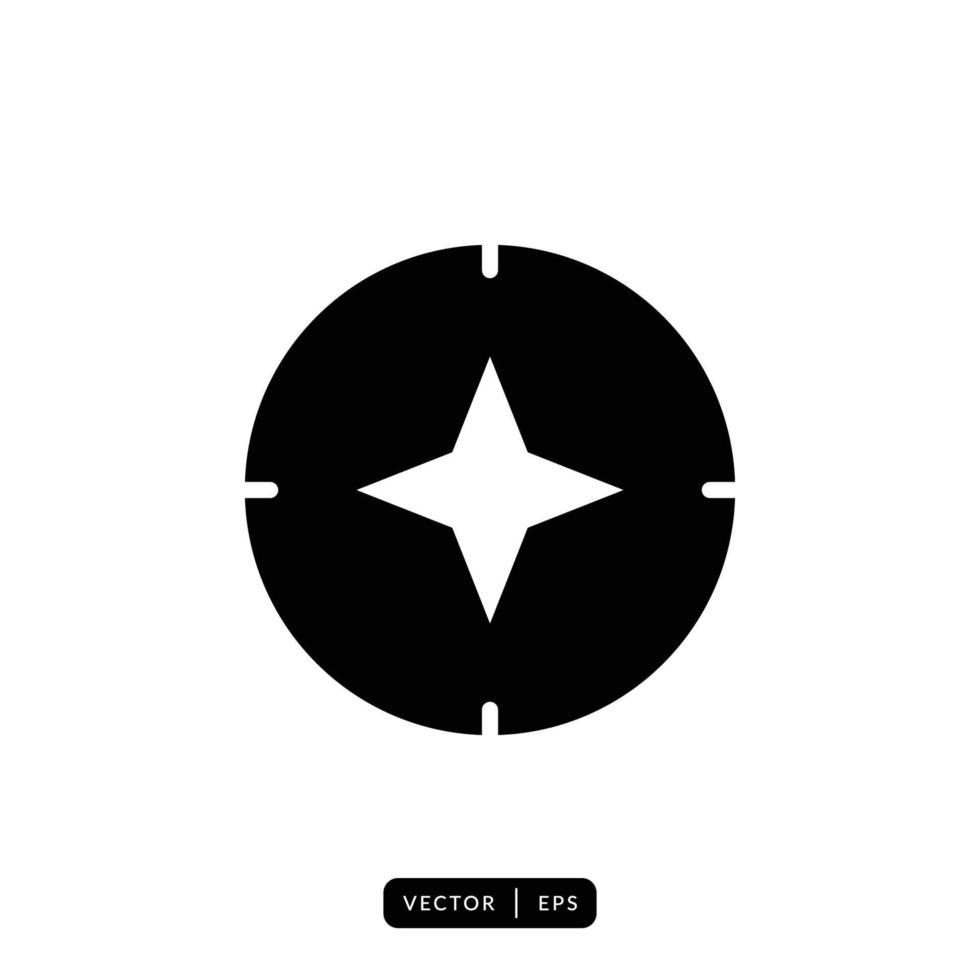 Compass Icon Vector - Sign or Symbol