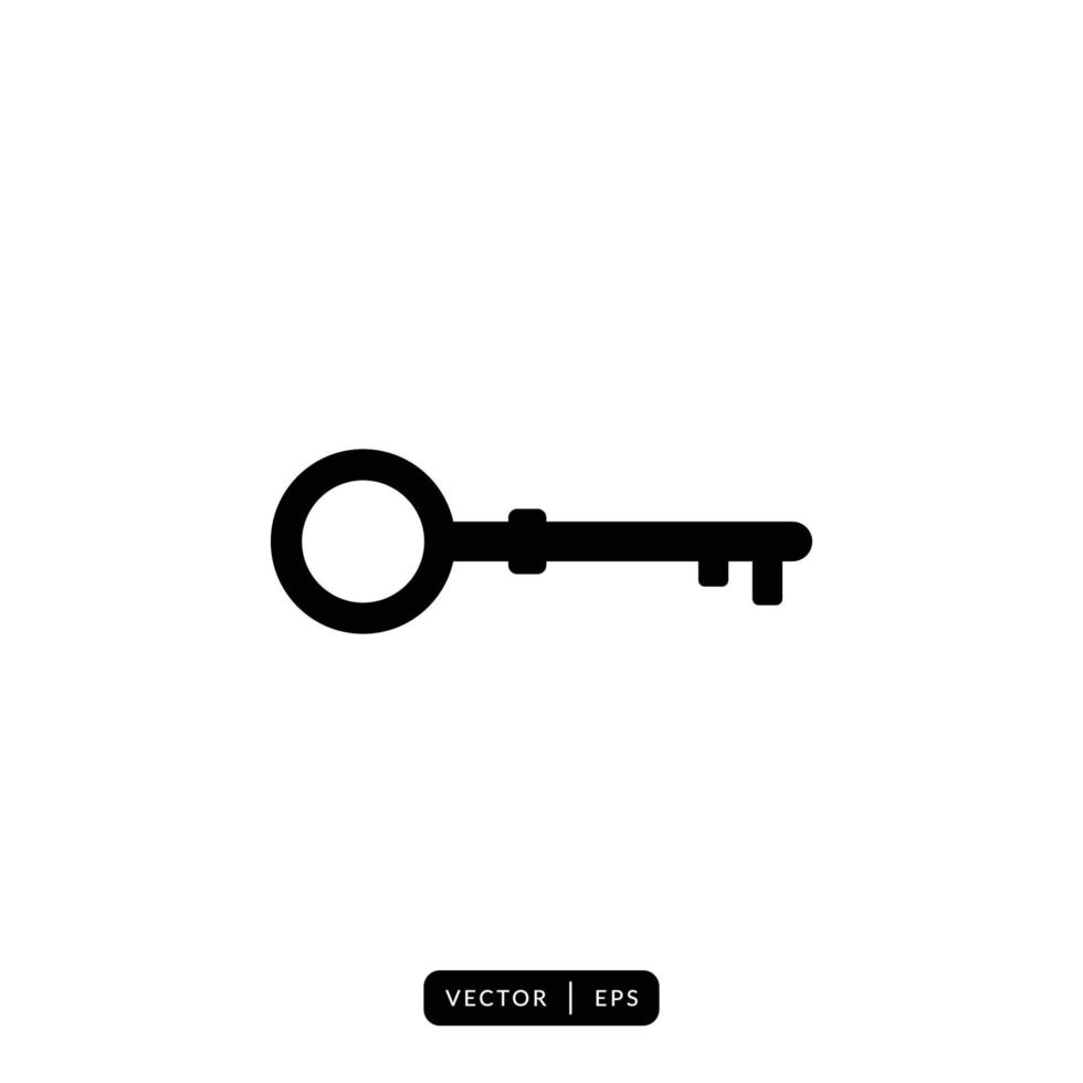 Key Icon Vector - Sign or Symbol