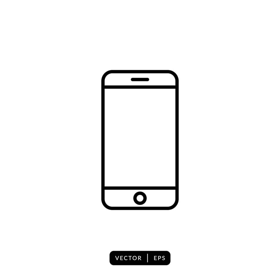 Mobile Phone Icon Vector - Sign or Symbol