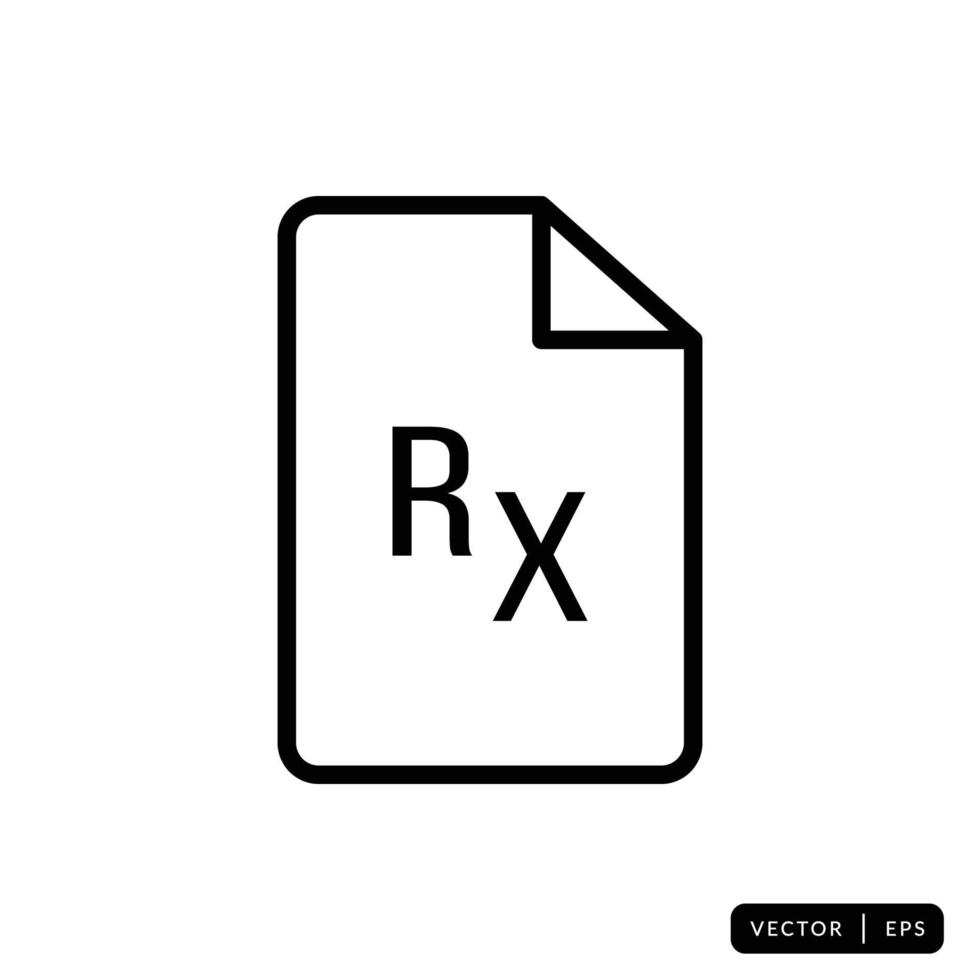 Medical Record Icon Vector - Sign or Symbol