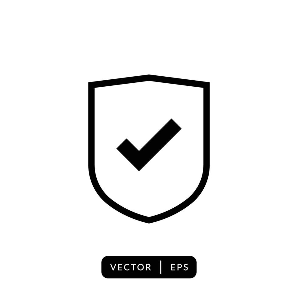 Shield Icon Vector - Sign or Symbol