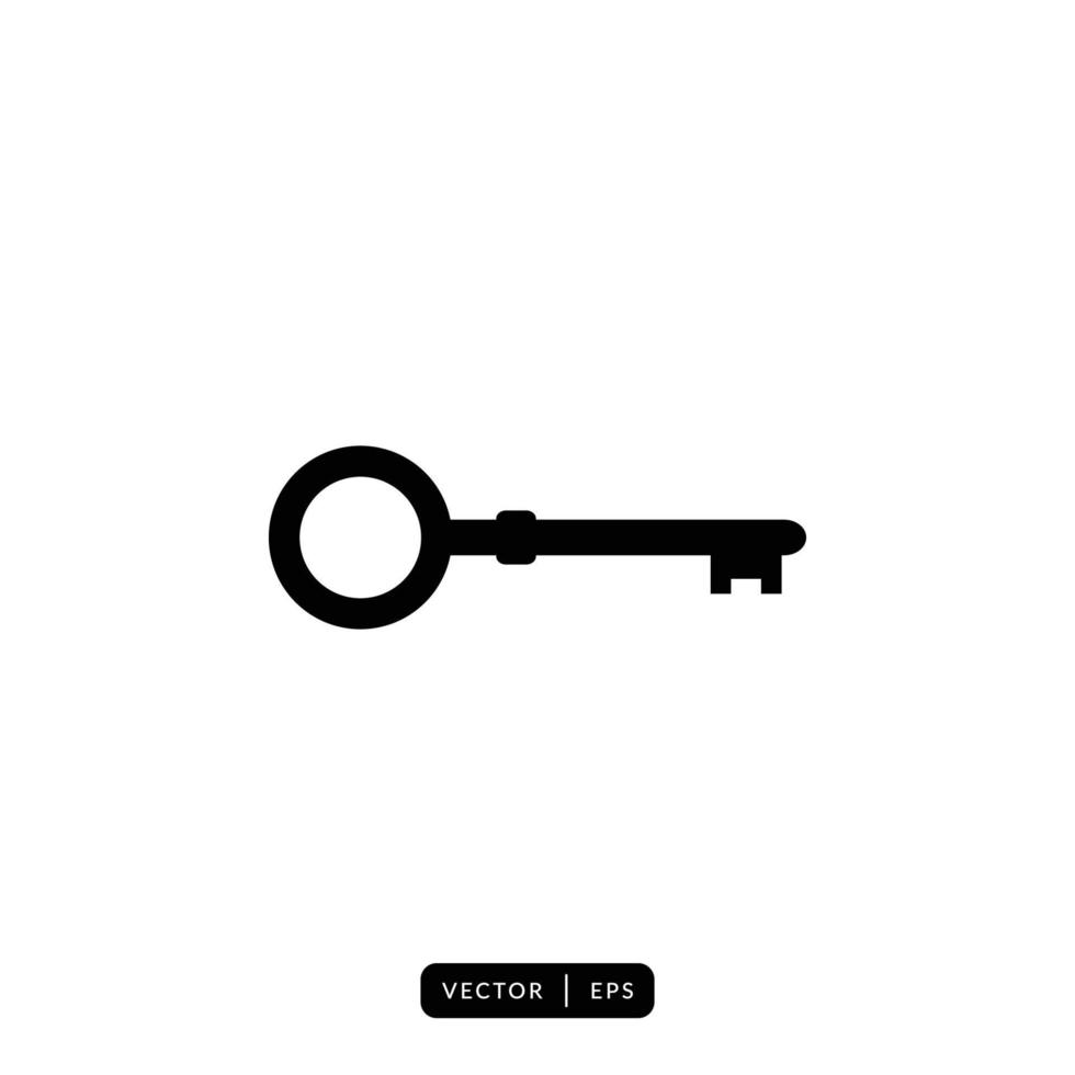 Key Icon Vector - Sign or Symbol