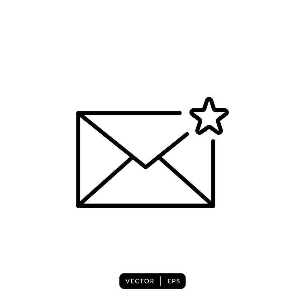 Envelope Icon Vector - Sign or Symbol