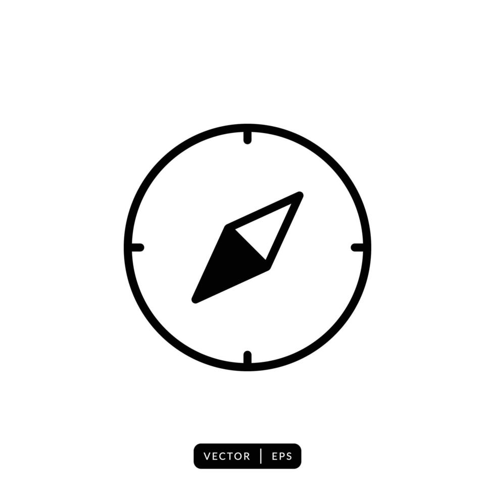 Compass Icon Vector - Sign or Symbol