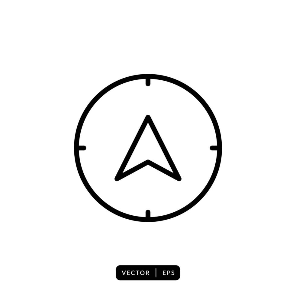 Compass Icon Vector - Sign or Symbol