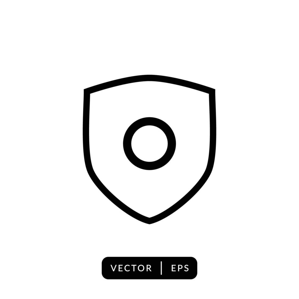 Shield Icon Vector - Sign or Symbol