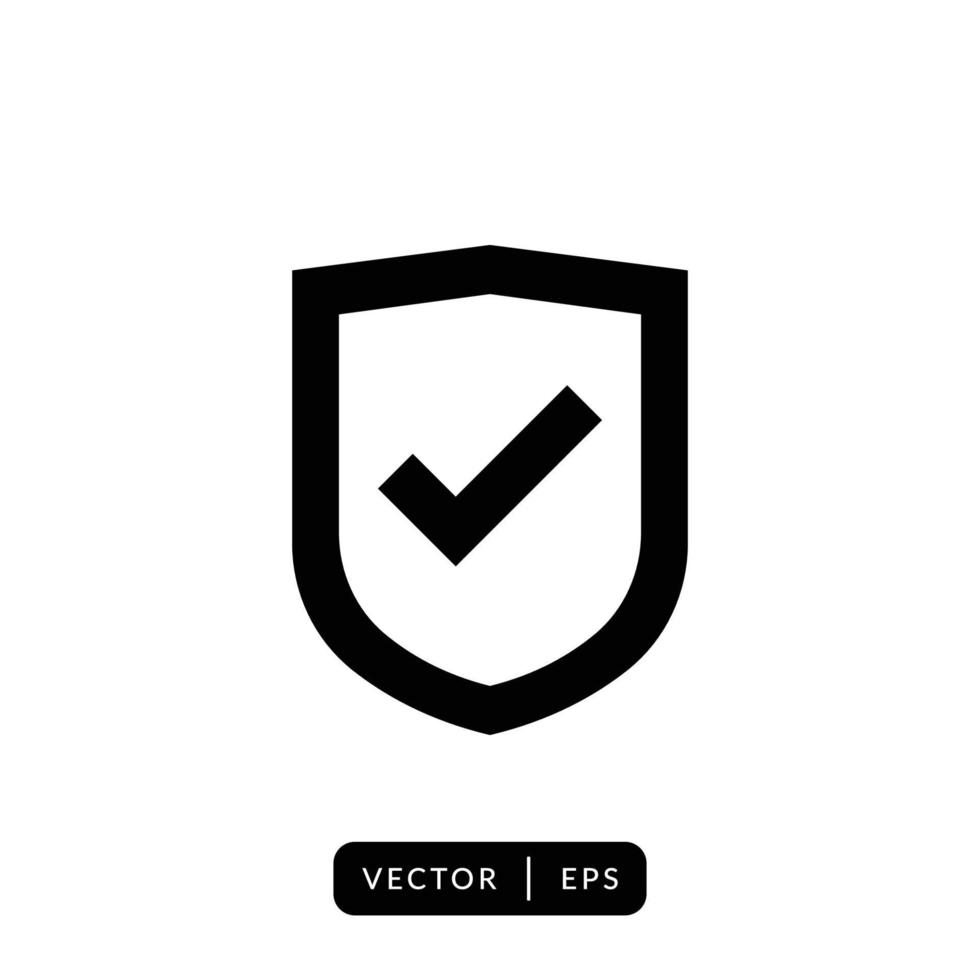 vector de icono de escudo - signo o símbolo