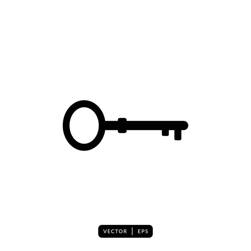 Key Icon Vector - Sign or Symbol