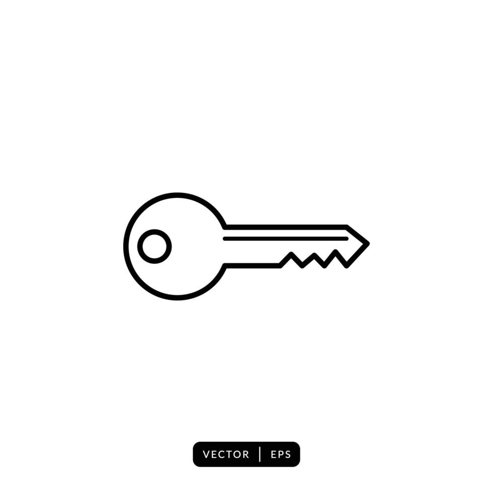 Key Icon Vector - Sign or Symbol