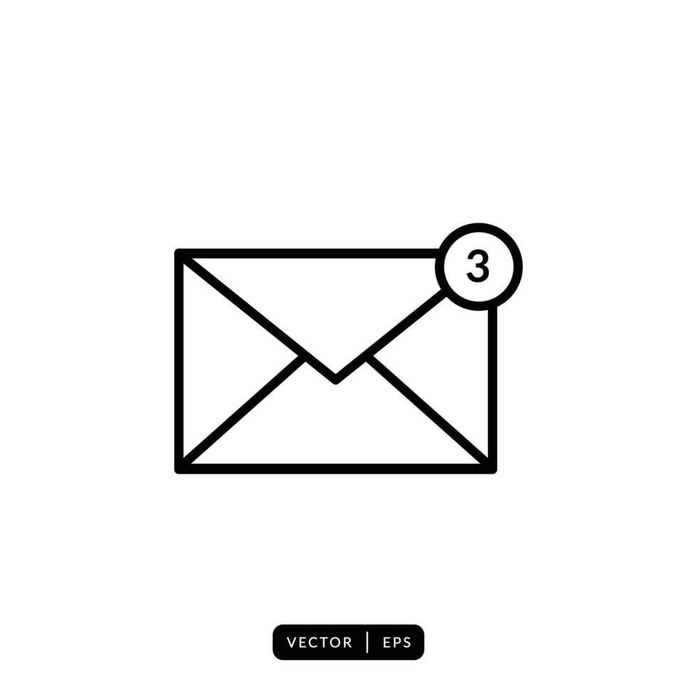 Envelope Icon Vector - Sign or Symbol