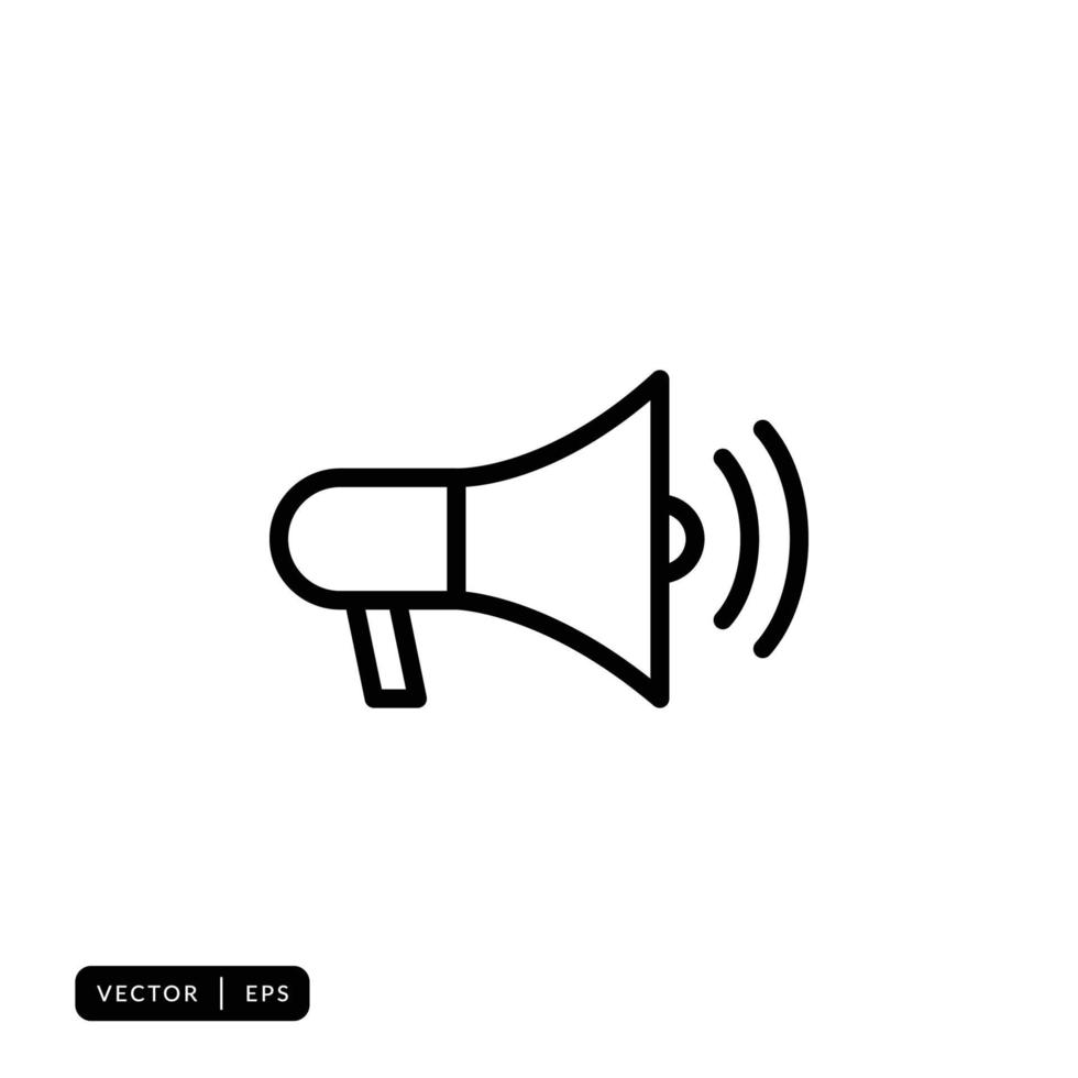 Megaphone Icon Vector - Sign or Symbol