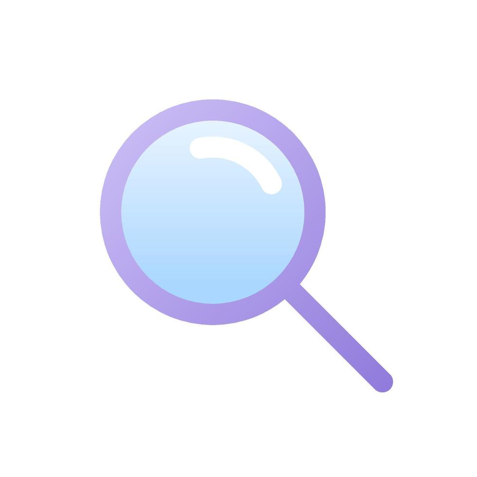 Magnifying Interface Icon vector