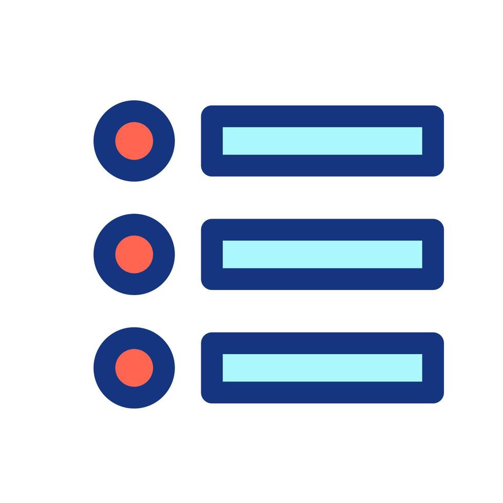 List Menu Interface Icon vector