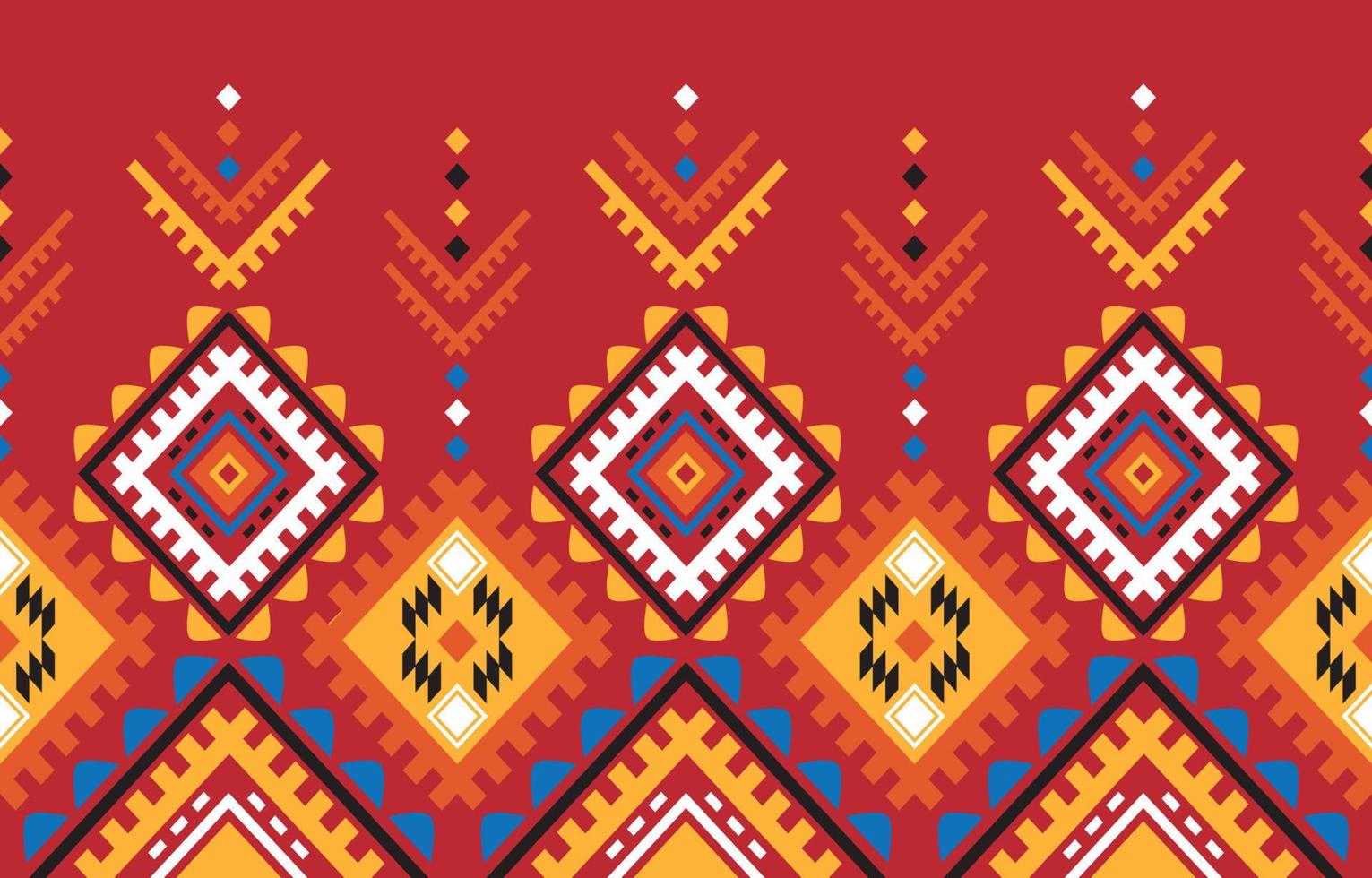 Beautiful Ethnic Aztec abstract Seamless pattern in tribal, folk embroidery, chevron art design. geometric art ornament print.Design for carpet, wallpaper, clothing, wrapping, fabric, cover vector
