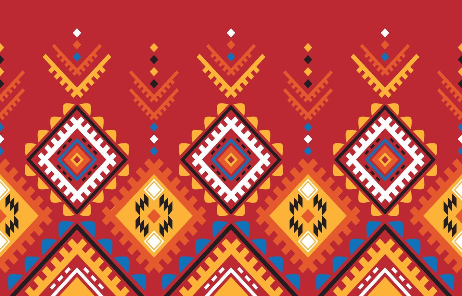 hermoso patrón abstracto étnico azteca sin costuras en bordado tribal, folclórico, diseño de arte chevron. estampado de adornos de arte geométrico.diseño para alfombras, papel tapiz, ropa, envoltura, tela, cubierta vector