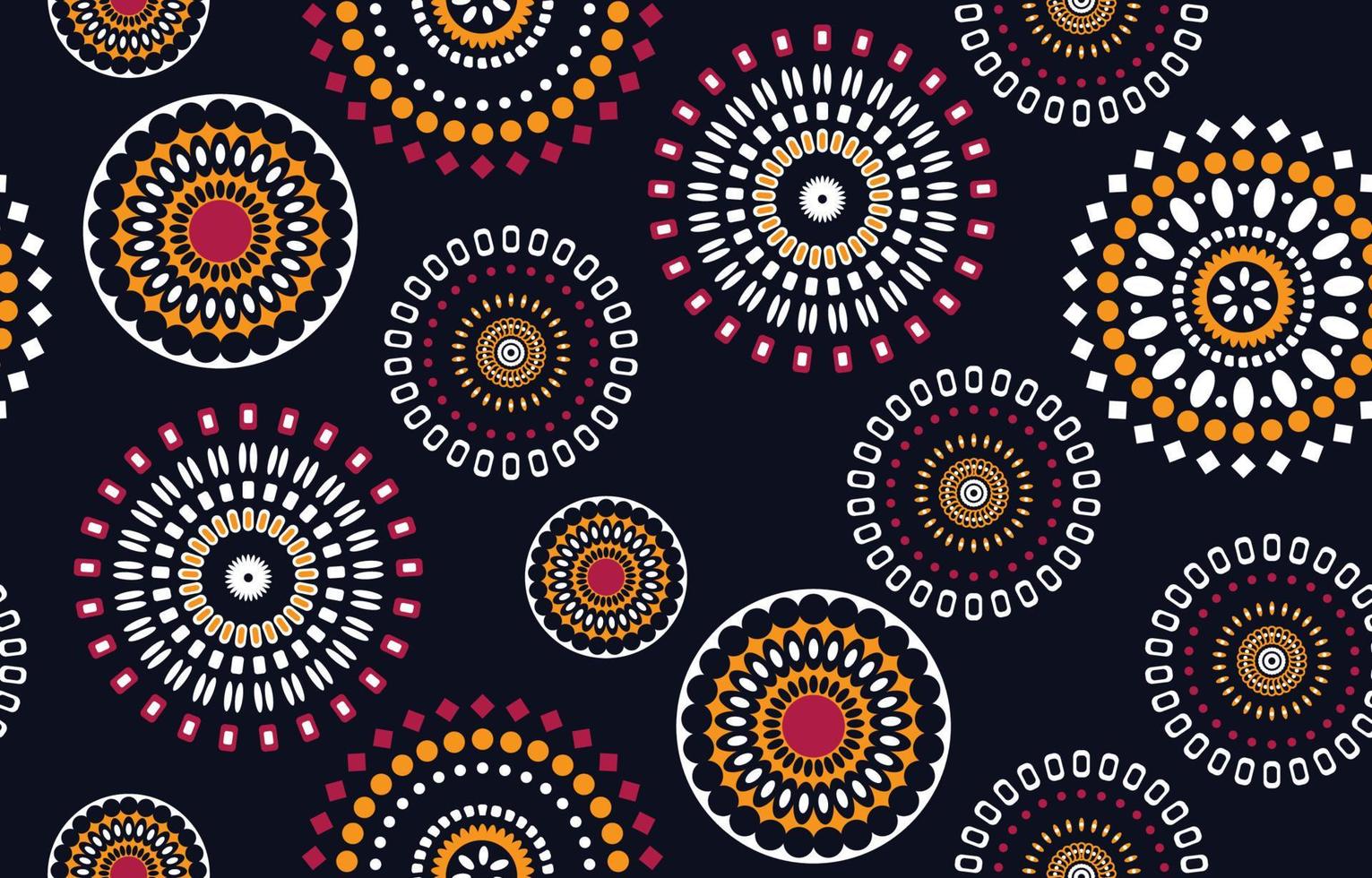 tejido abstracto étnico. patrón sin costuras en vector de motivos florales de kitenge de impresión de cera tribal y africana. adorno de arte geométrico azteca.diseño para alfombra, papel tapiz, ropa, envoltura, tela, cubierta, vestido