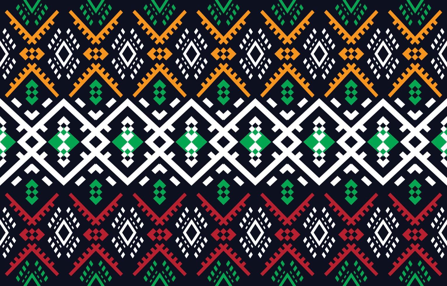 Ethnic abstract fabric. Seamless pattern in tribal, African wax print kitenge floral motifs vector. Aztec geometric art ornament.Design for carpet, wallpaper, clothing, wrapping, fabric, cover, dress vector
