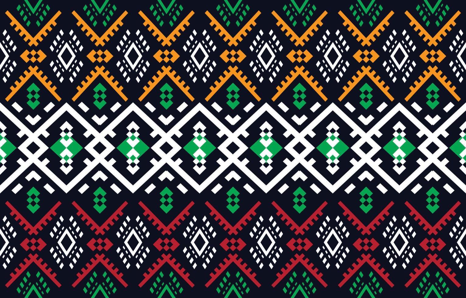 tejido abstracto étnico. patrón sin costuras en vector de motivos florales de kitenge de impresión de cera tribal y africana. adorno de arte geométrico azteca.diseño para alfombra, papel tapiz, ropa, envoltura, tela, cubierta, vestido