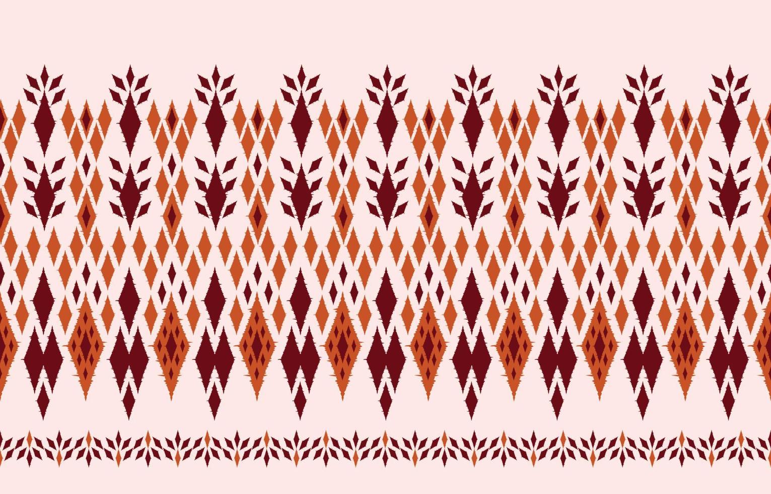 hermoso arte abstracto étnico ikat. chevron de patrones sin fisuras en tribal, rombo de bordado popular y estilo mexicano. impresión de ornamento de arte geométrico azteca. diseño para alfombras, papel tapiz, envoltura vector