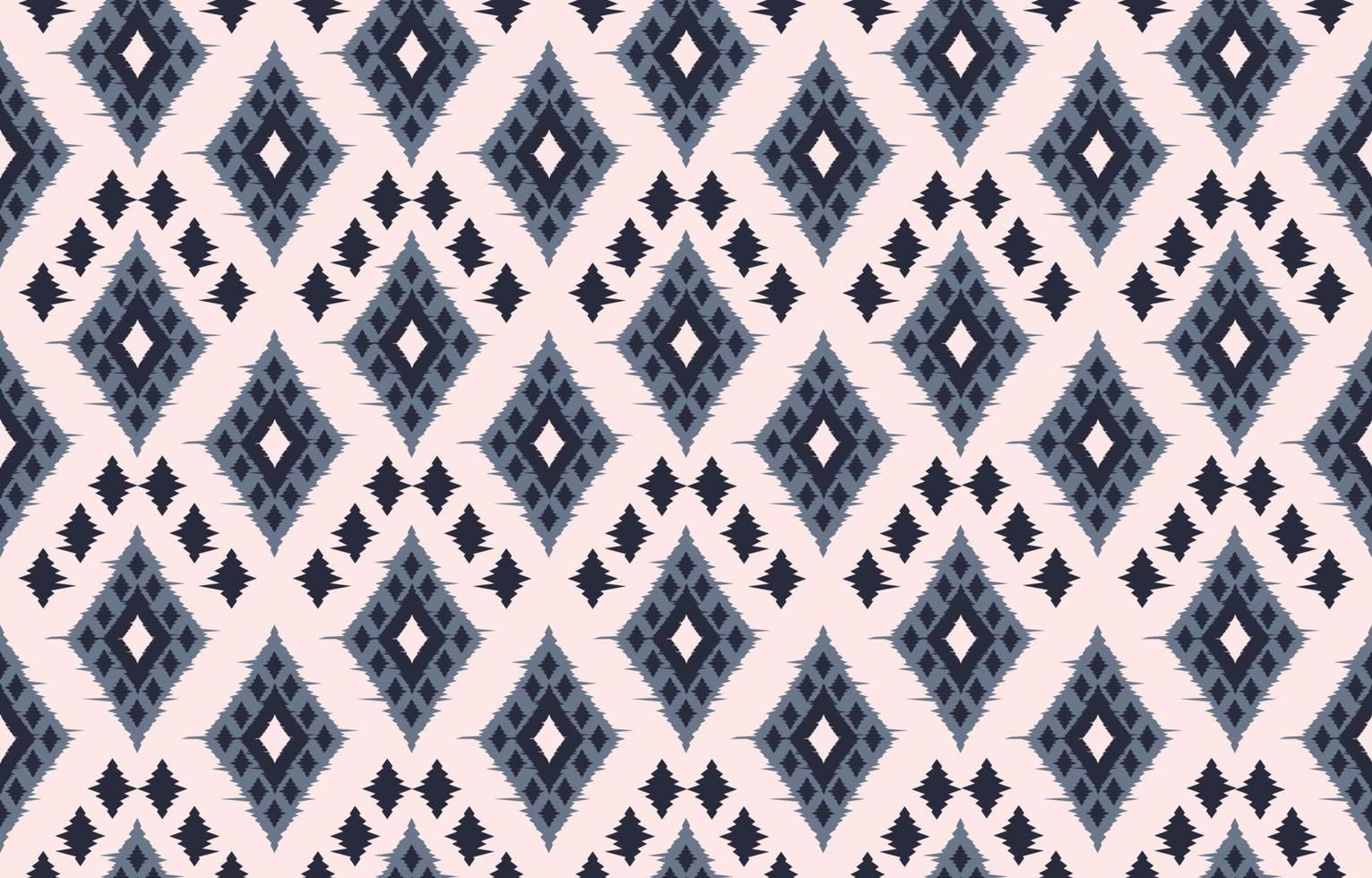 Beautiful Ethnic abstract ikat art. Seamless pattern chevron in tribal, folk embroidery rhombus, and Mexican style. Aztec geometric art ornament print. Design for carpet, wallpaper, wrapping vector