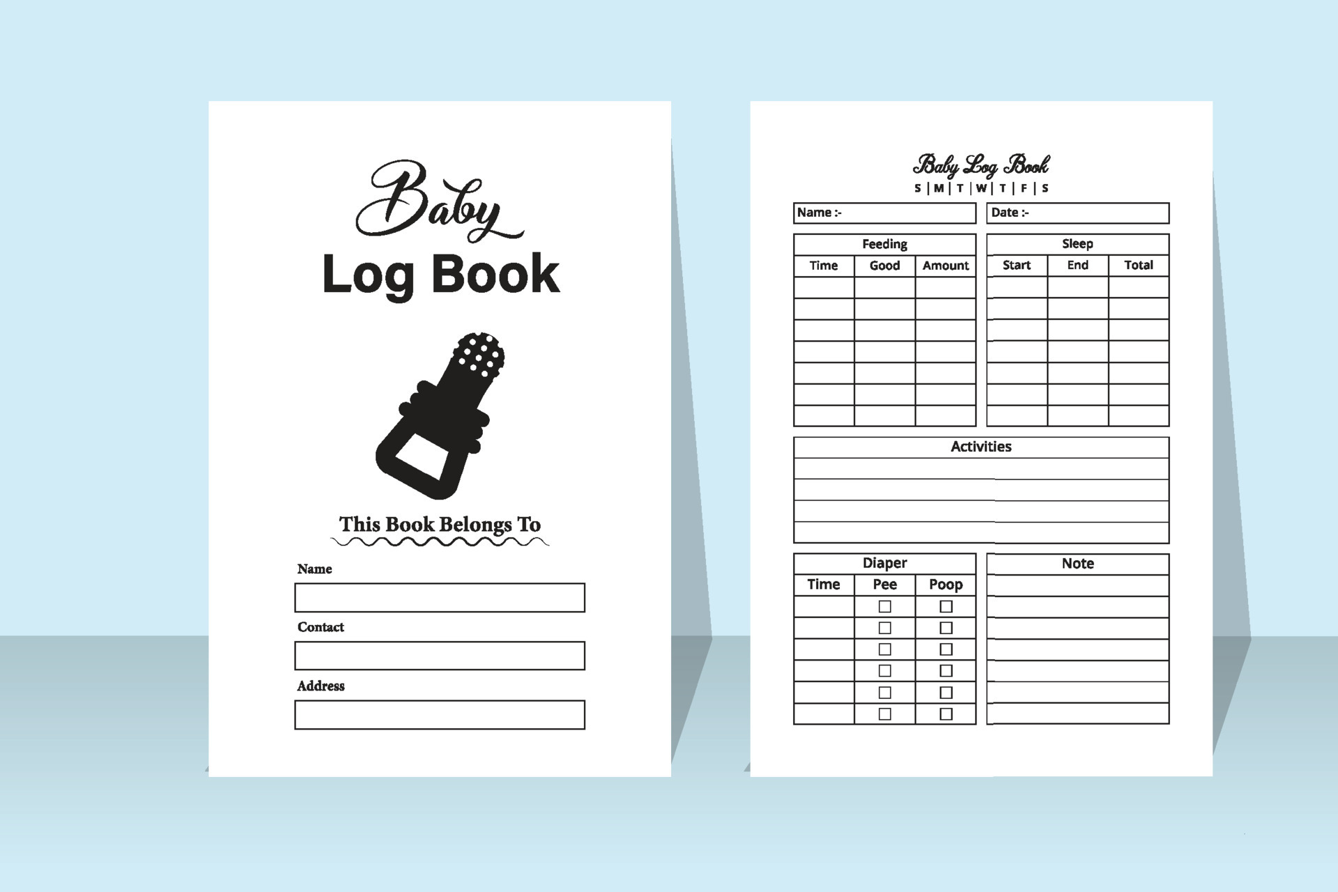 Baby tracker book discount