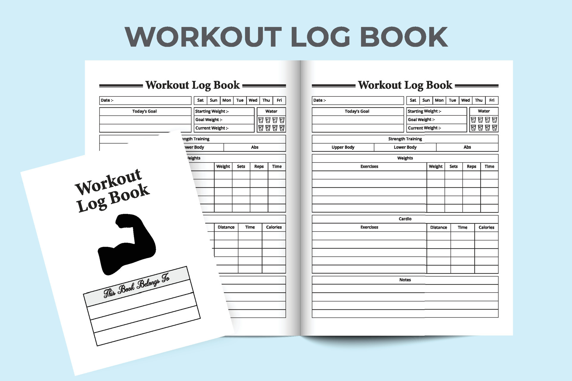 Daily workout journal shop