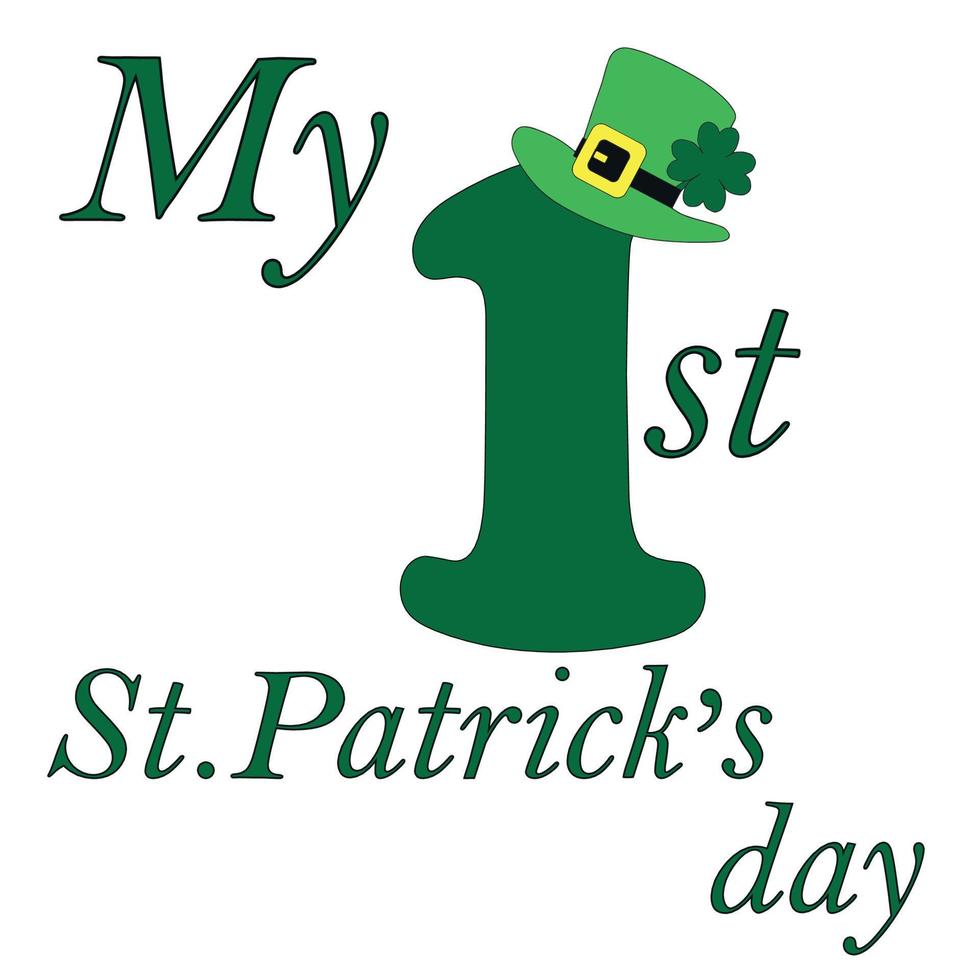 My first St Patrick's Day vector design