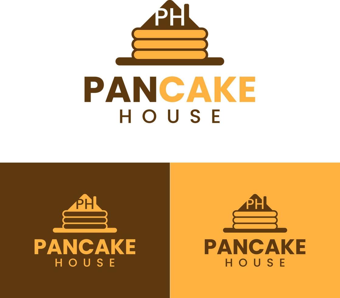 Pancake House Logo Free Design vector