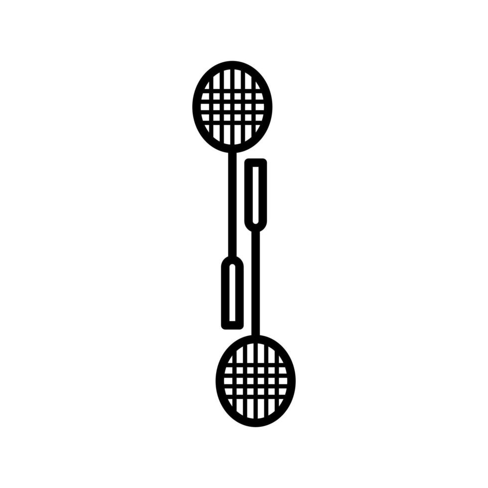 variations of badminton icon vector