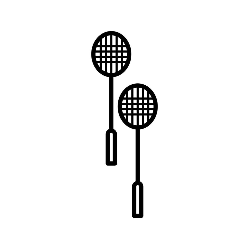 variations of badminton icon vector