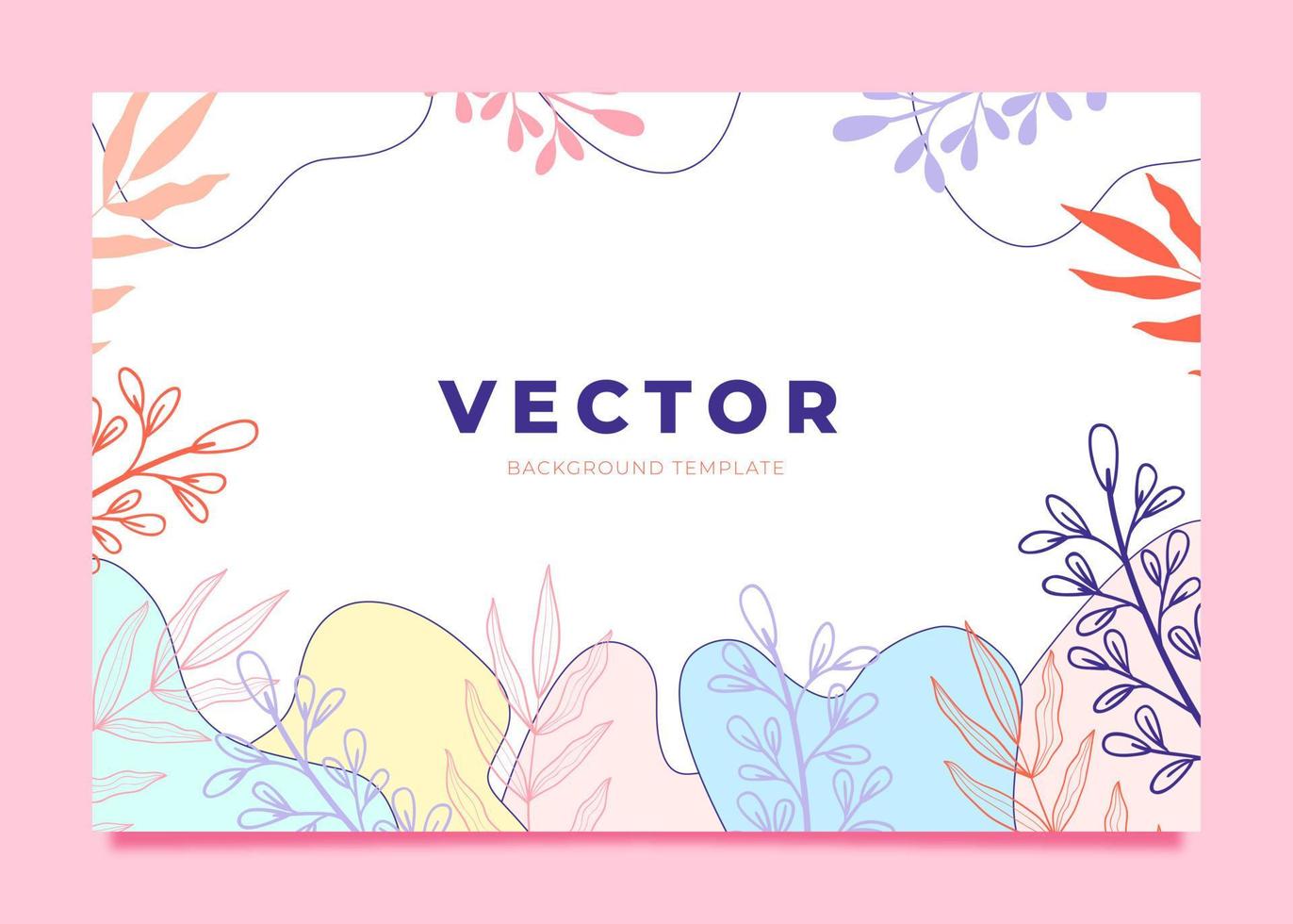 Beautiful colorful vector background template