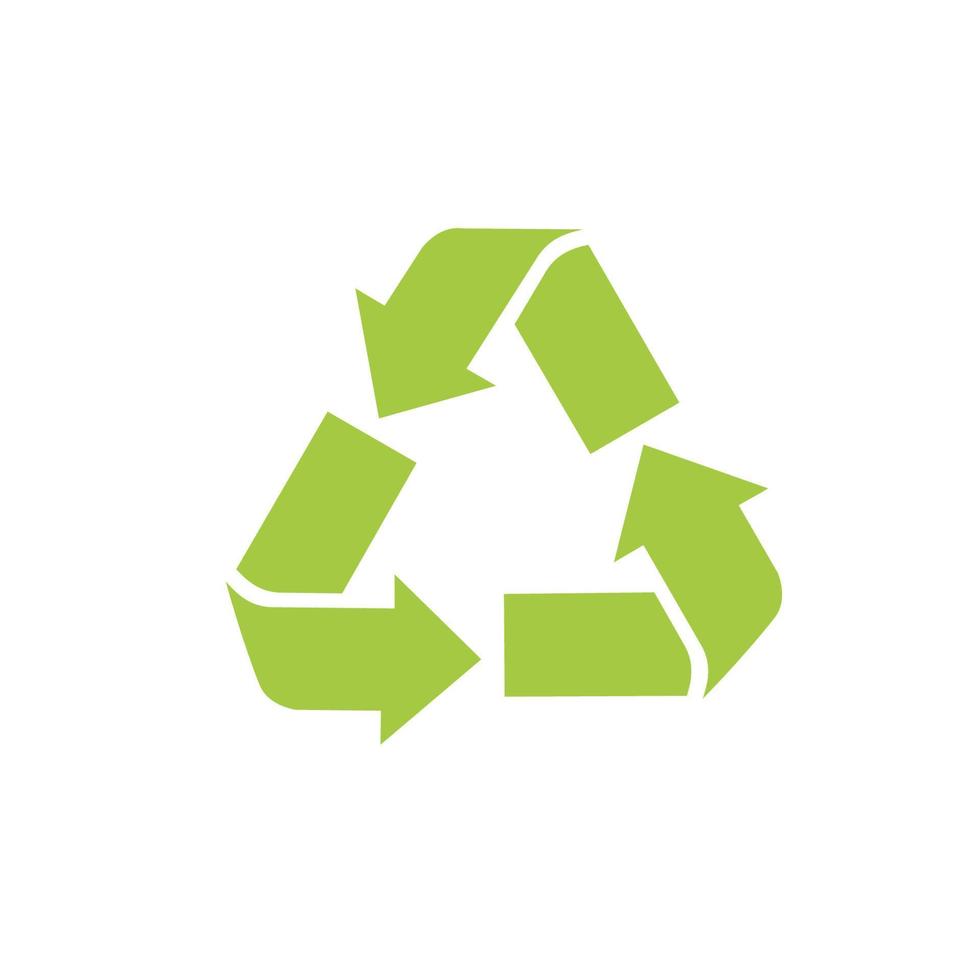 icono de reciclaje. símbolo de reciclaje de reciclaje. ilustración vectorial aislado sobre fondo blanco. vector