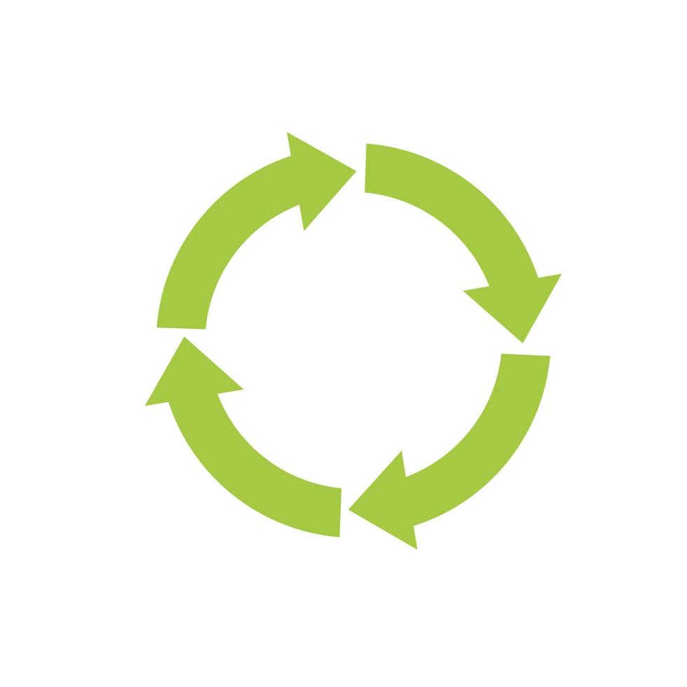 Recycle icon. Recycle Recycling symbol. Vector illustration. Isolated on white background.