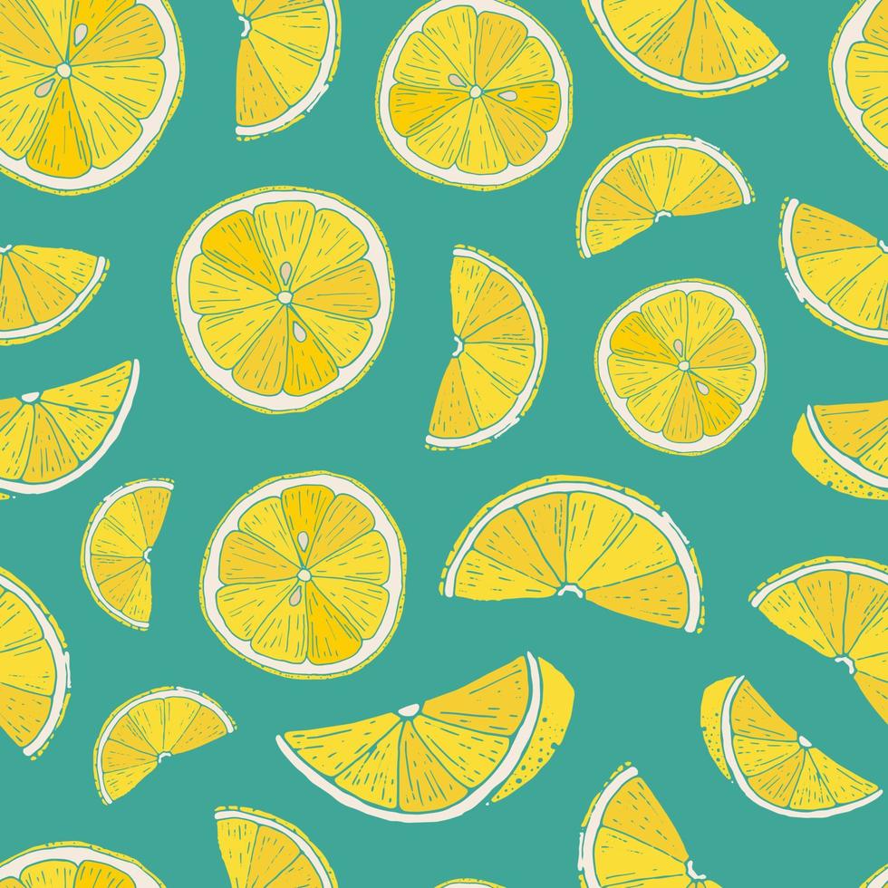 Cute Seamless Lemon Pattern On Turquoise Background Perfect For Product Packaging Wallpaper Wrapping Paper Textile Prints Healthy Food Backgrounds Scrapbooking Etc Organic Food Theme Eps 10 Vector Art At Vecteezy