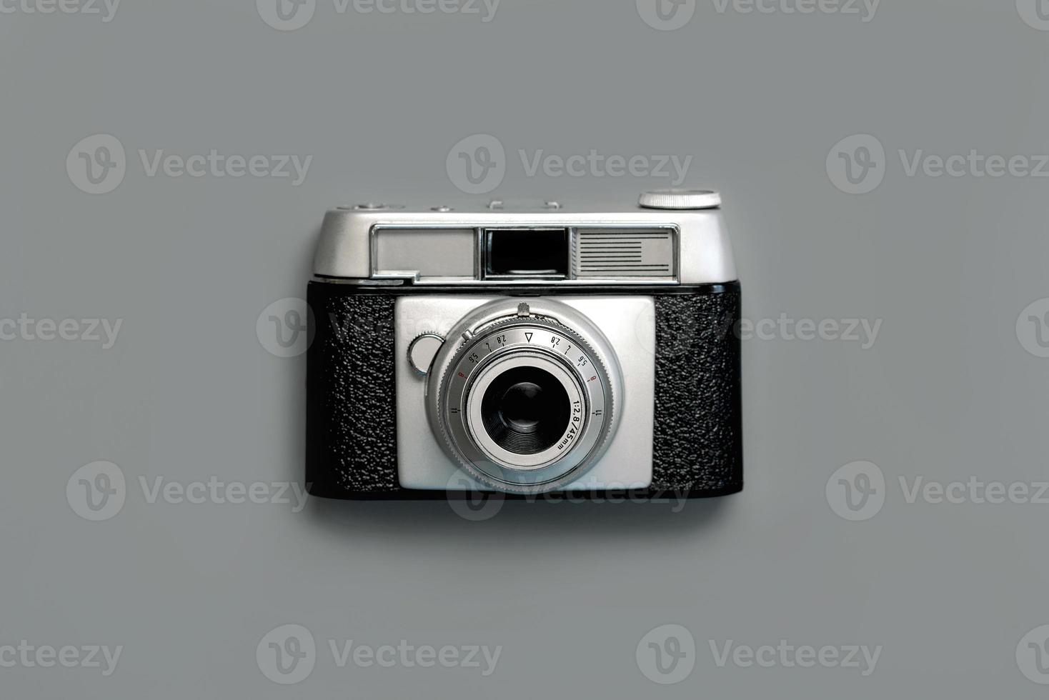 Old analog vintage photo camera.Concept photographer