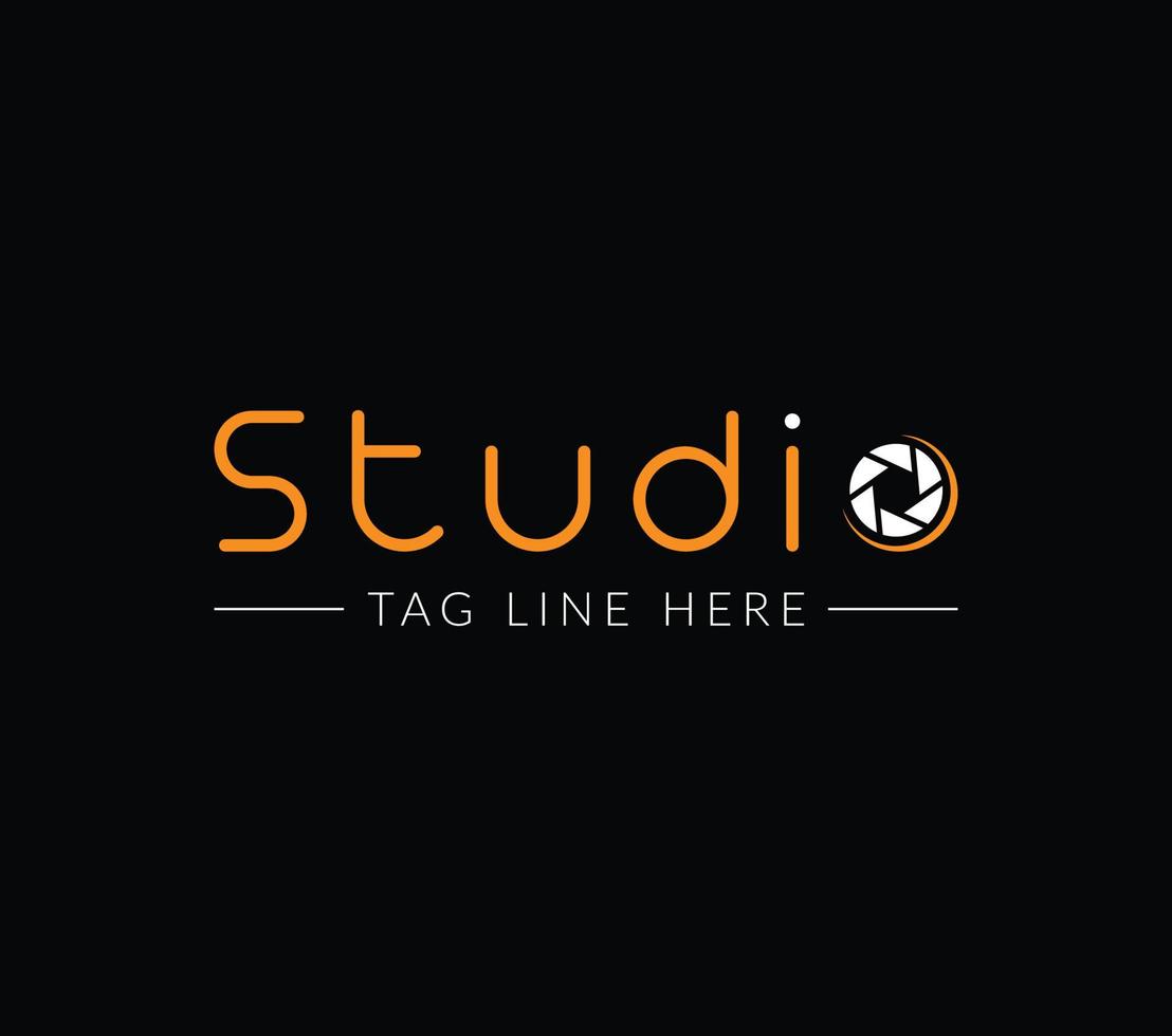 Studio Modern Creative Minimal Logo Design vector