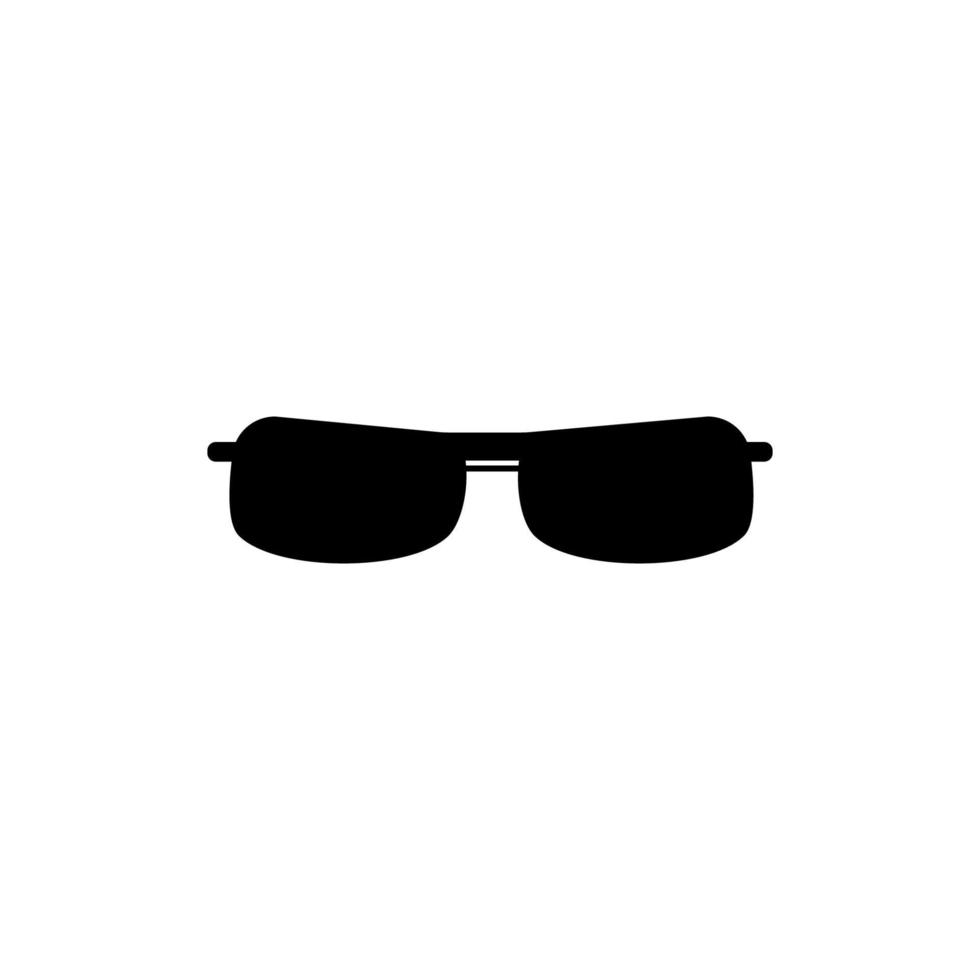 icono de plantilla de gafas de sol simple. silueta icono vector