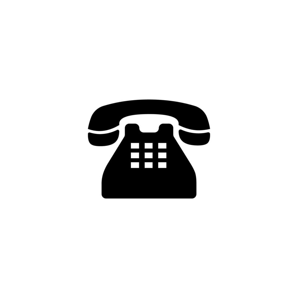 simple home phone button icon vector