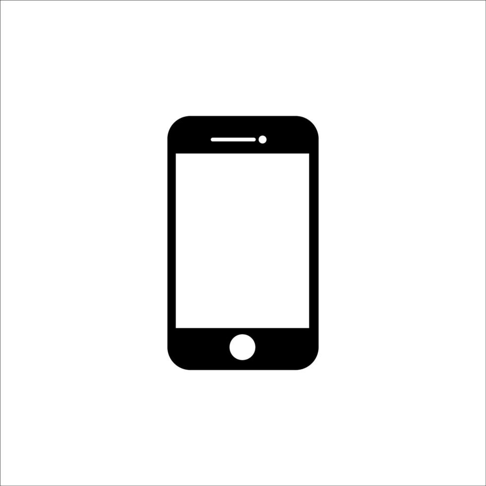 simple cellular phone icon vector