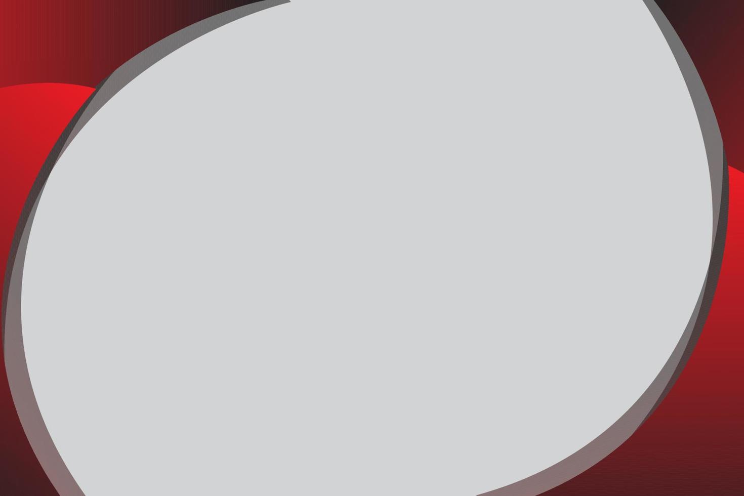 curved red frame background. circle curved frame vector, shadow, coping space vector
