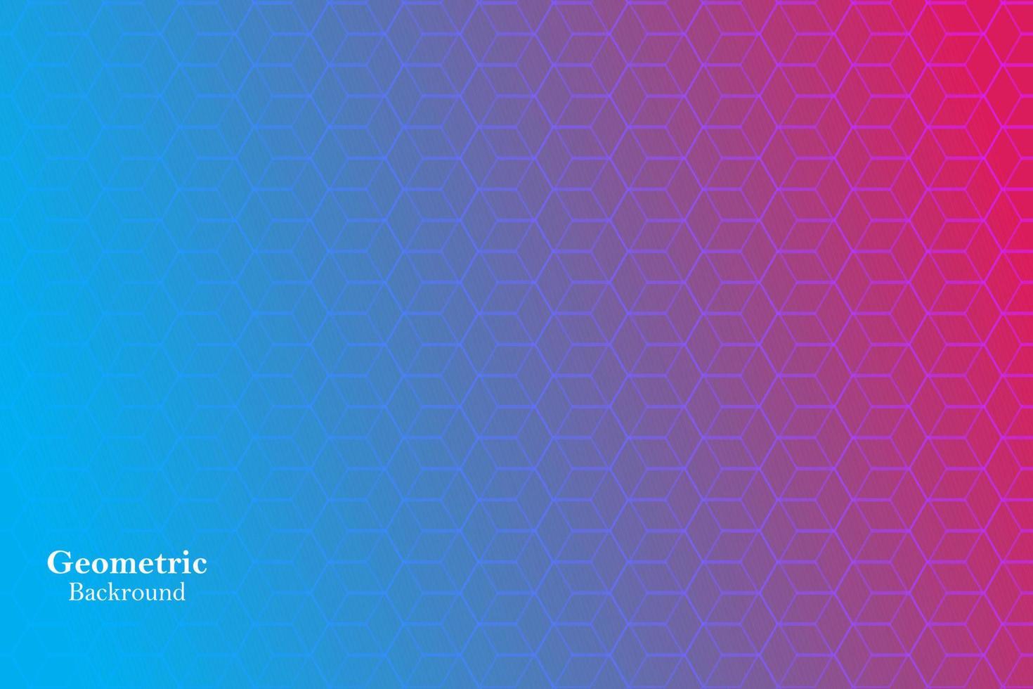 background cube pattern. purple blue gradation, geometric shapes. eps10 vector